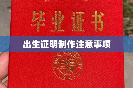 南城出生证明制作注意事项