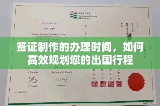 南城签证制作的办理时间，如何高效规划您的出国行程