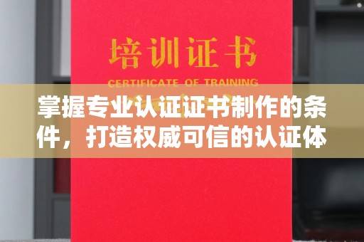 南城掌握专业认证证书制作的条件，打造权威可信的认证体系