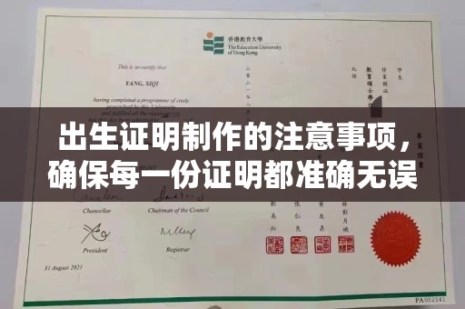 南城出生证明制作的注意事项，确保每一份证明都准确无误